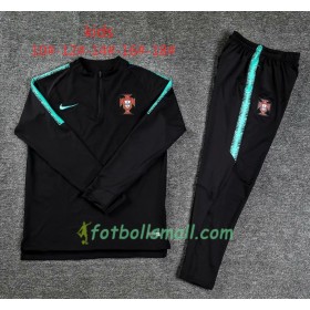 Portugal Barn Tränings Sweatshirtställ Svart 2018-2019
